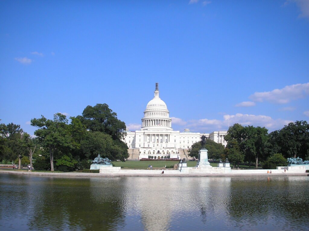 US Capitol building in Washington DC ahead of the 2026 midterm elections on November 3