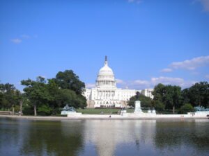 US Capitol building in Washington DC ahead of the 2026 midterm elections on November 3