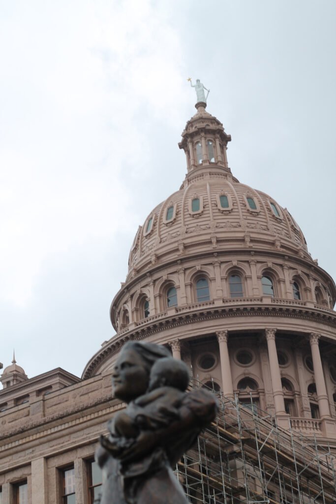 The dome of the Texas State Capitol in Austin, Texas